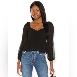 Astr the Label black crop top size small